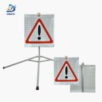 Reflective Tripod Warning Sign - Caution Signal Reflective Tripod Folding Warning Sign